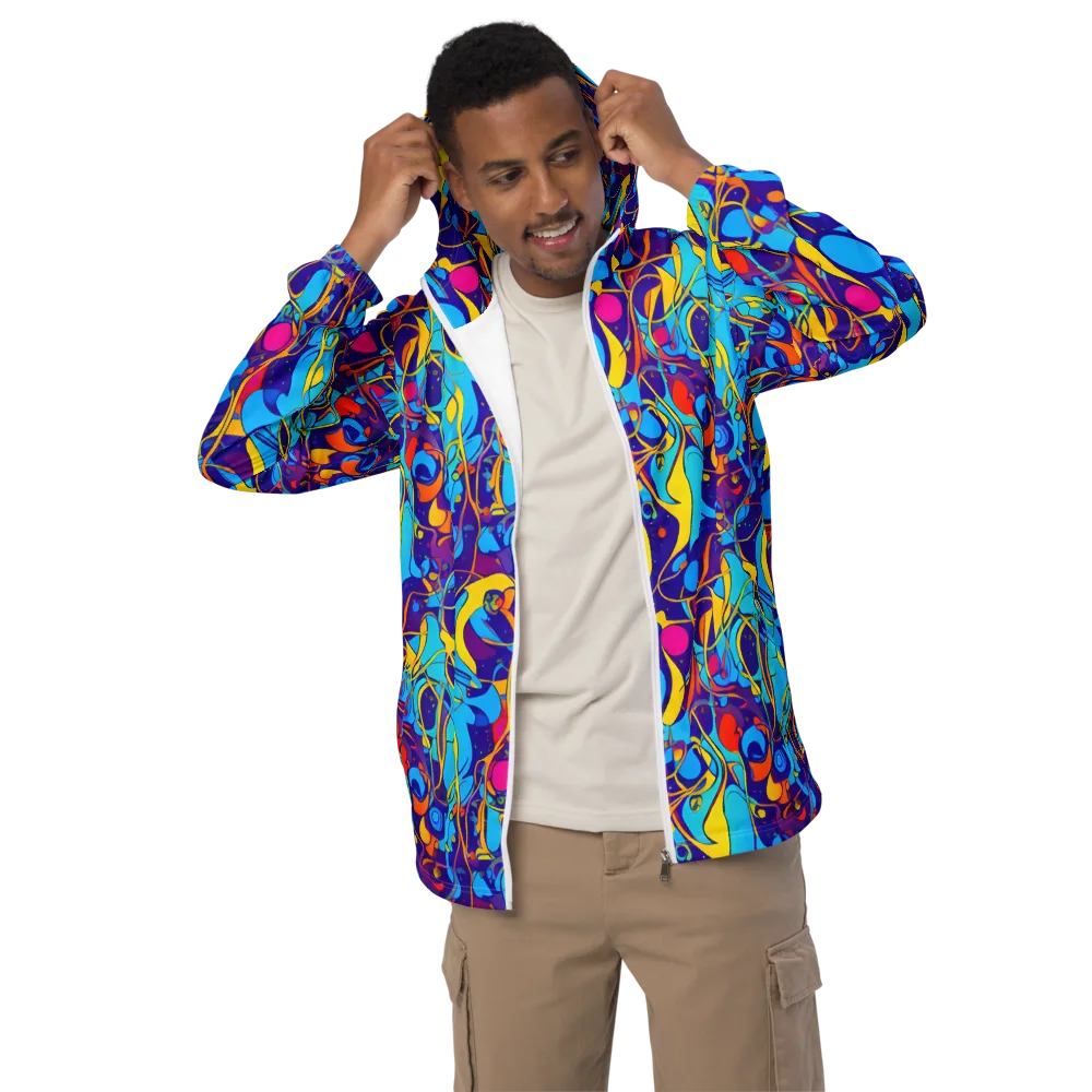 Spectral Tangle on Men's Windbreaker — Front