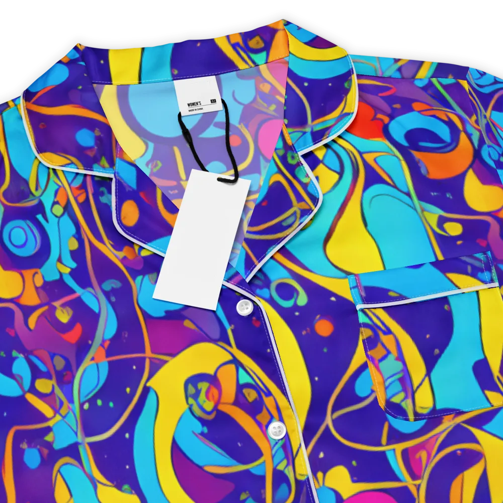 Spectral Tangle on Women's Short Sleeve Pajama Top — Product details