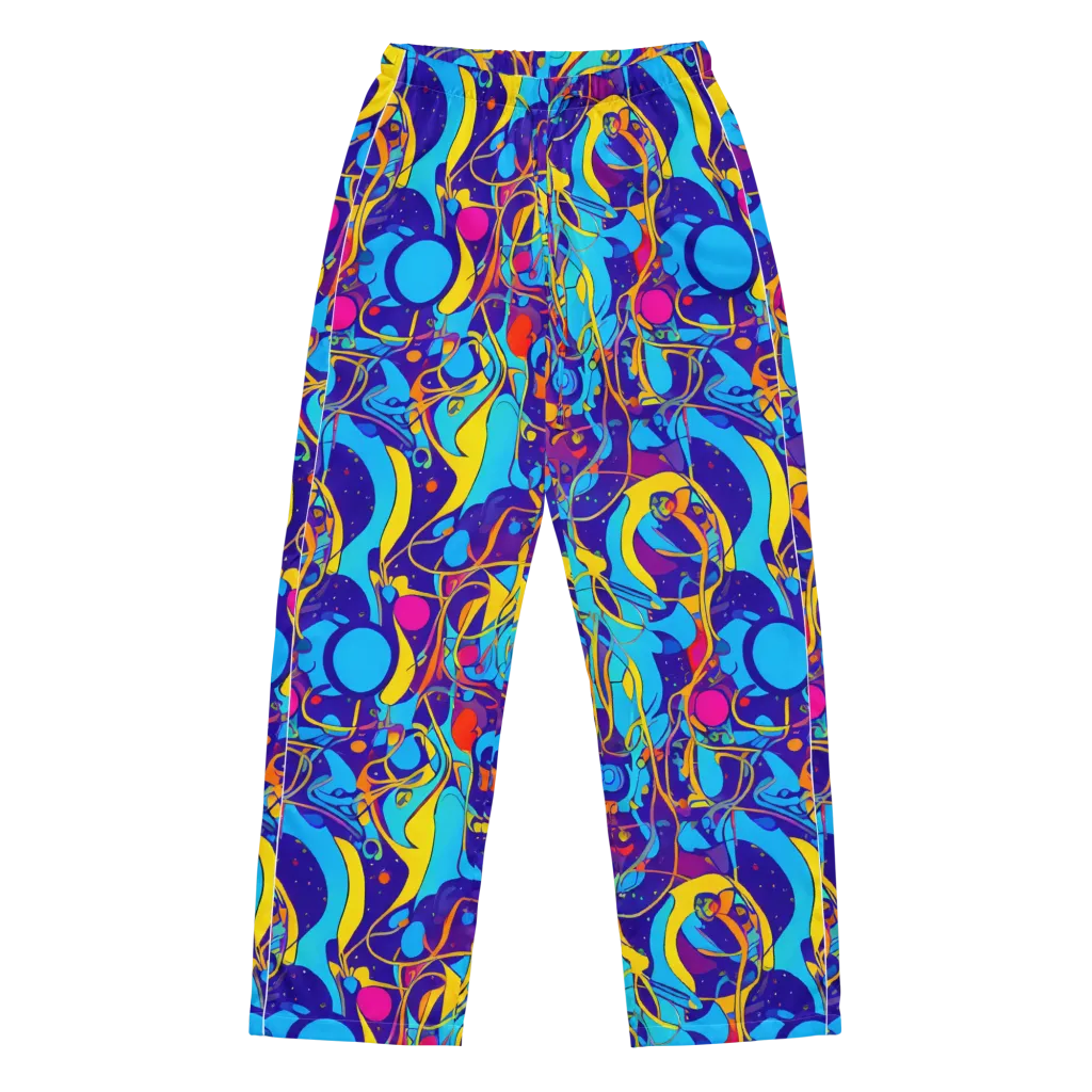 Spectral Tangle on Women's Pajama Pants — Front