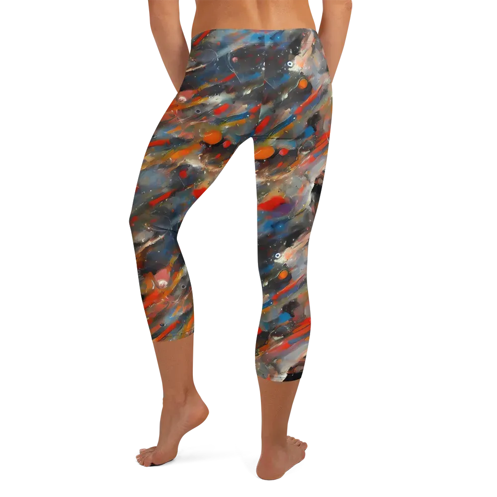 Kohn's Whirl on Capri Leggings — Back