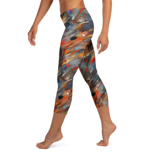 Kohn's Whirl on a Capri Leggings