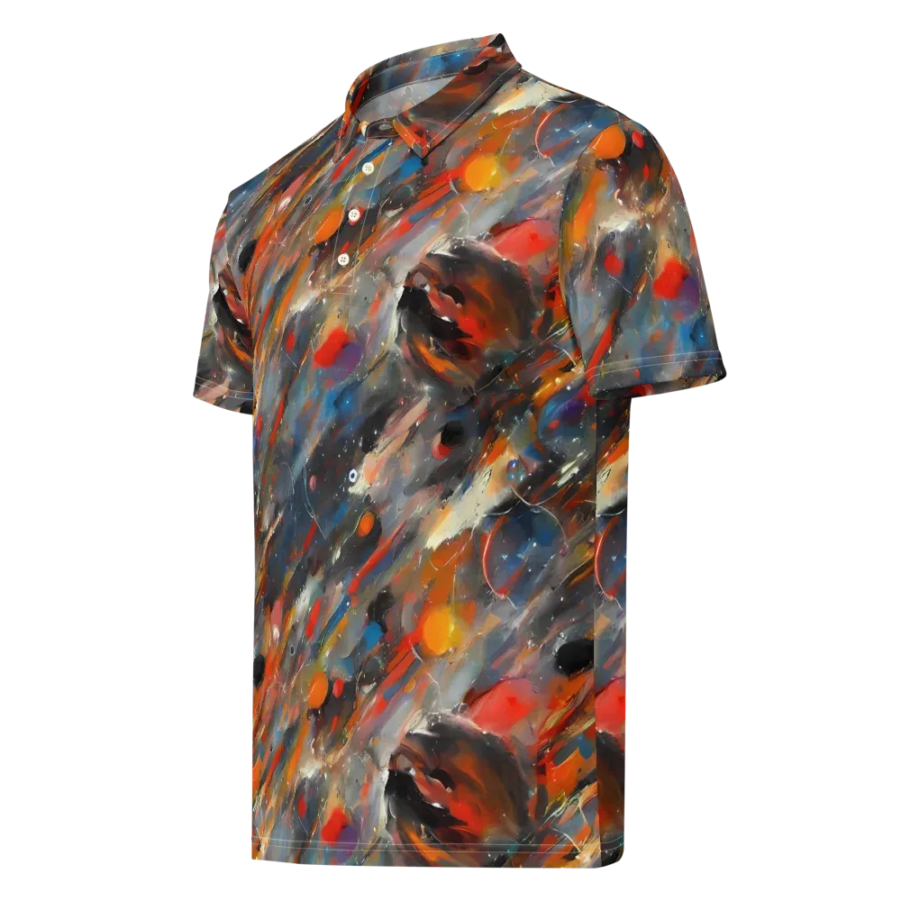 Kohn's Whirl on Men's Slim Fit Polo Shirt — Left Front
