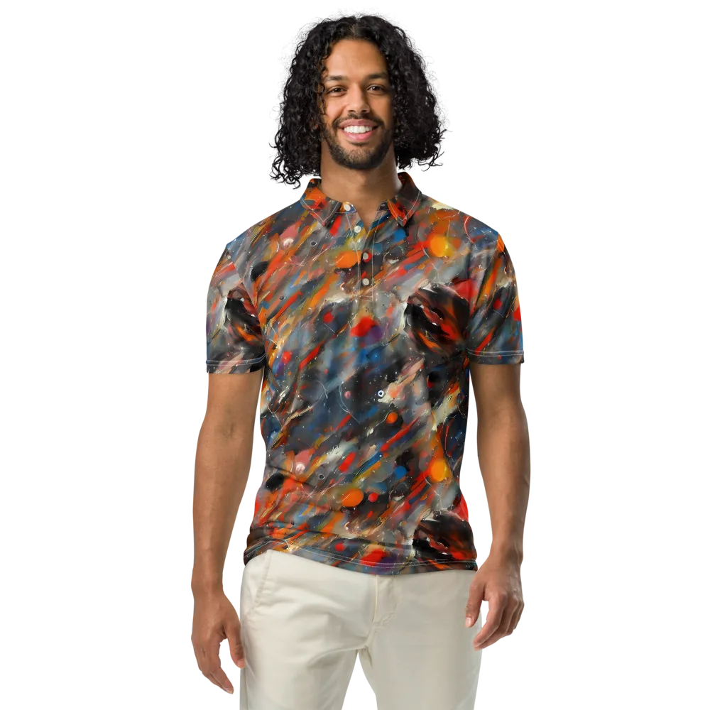 Kohn's Whirl on Men's Slim Fit Polo Shirt — Front