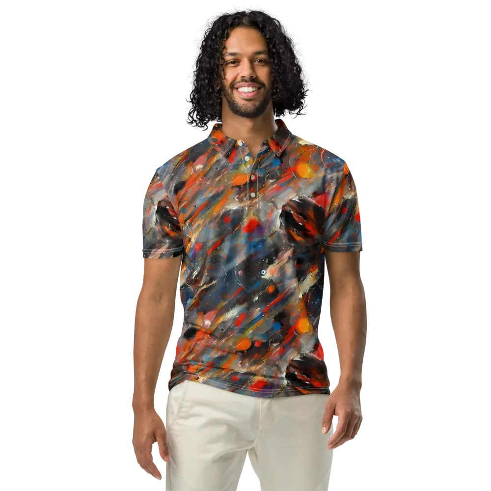 Kohn's Whirl on Men's Slim Fit Polo Shirt — Front