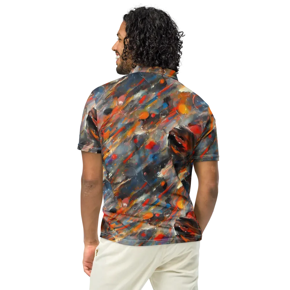 Kohn's Whirl on Men's Slim Fit Polo Shirt — Back