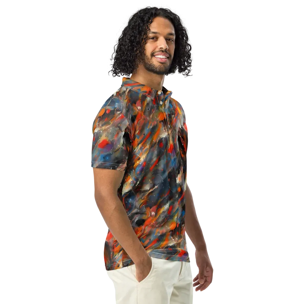 Kohn's Whirl on Men's Slim Fit Polo Shirt — Right Front
