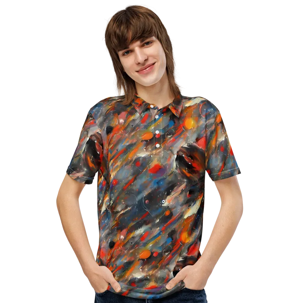 Kohn's Whirl on Men's Slim Fit Polo Shirt — Front