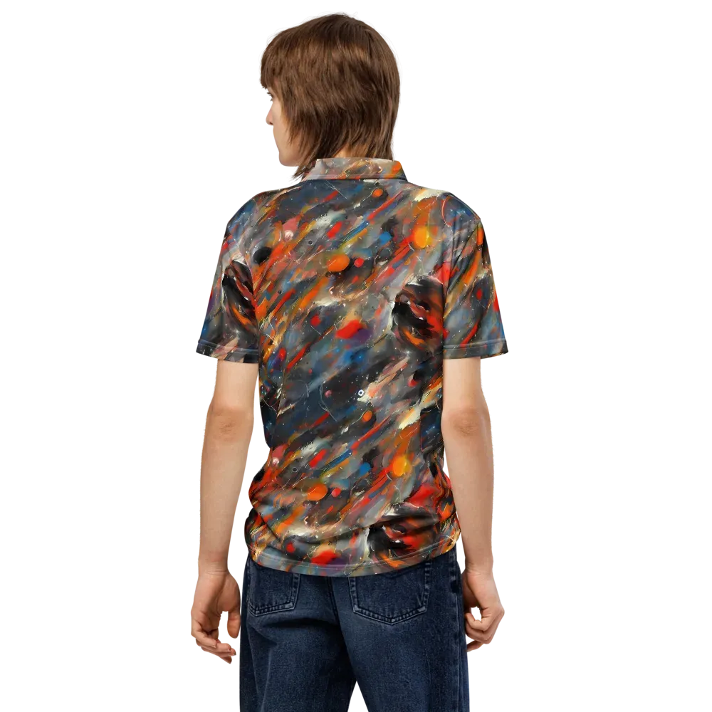 Kohn's Whirl on Men's Slim Fit Polo Shirt — Back