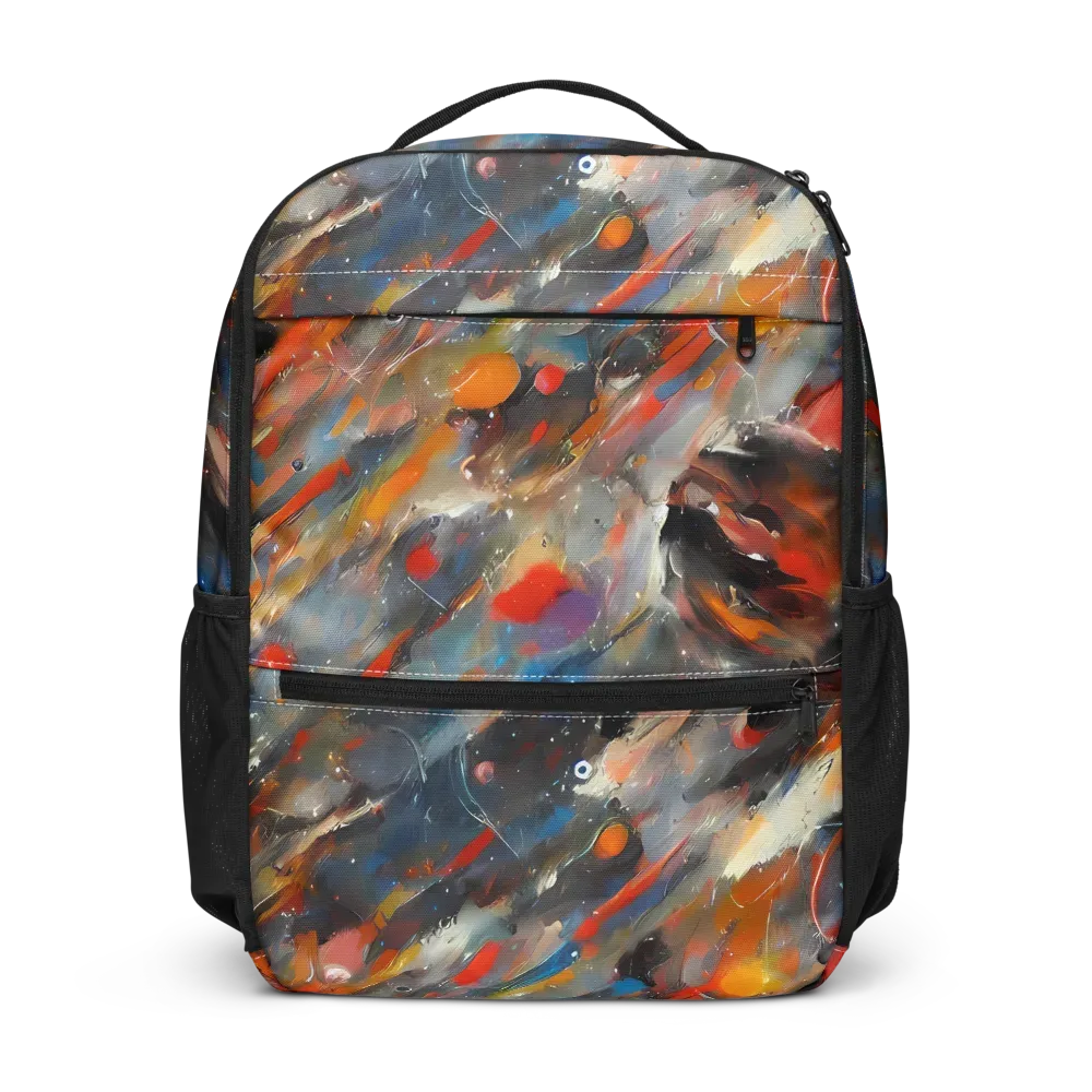 Kohn's Whirl on Utility Backpack — Front