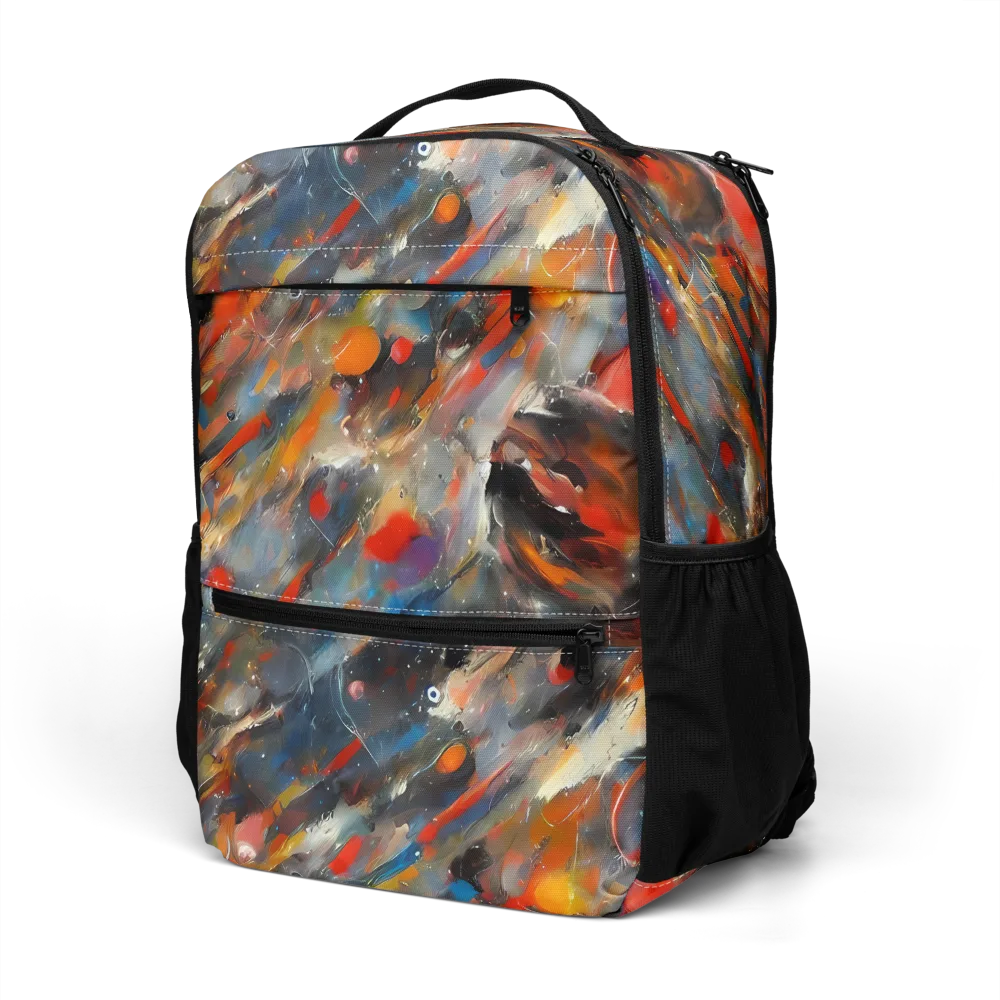 Kohn's Whirl on Utility Backpack — Left Front