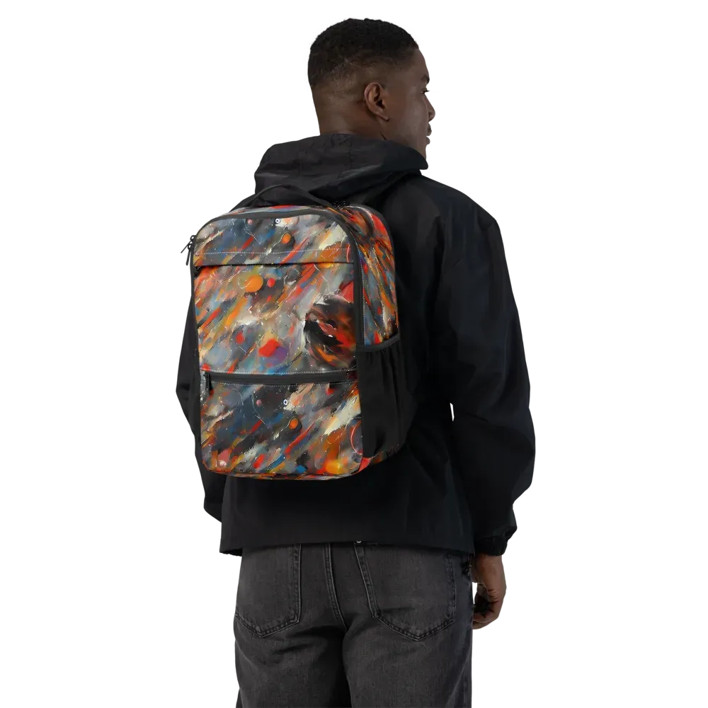 Kohn's Whirl on Utility Backpack — Back