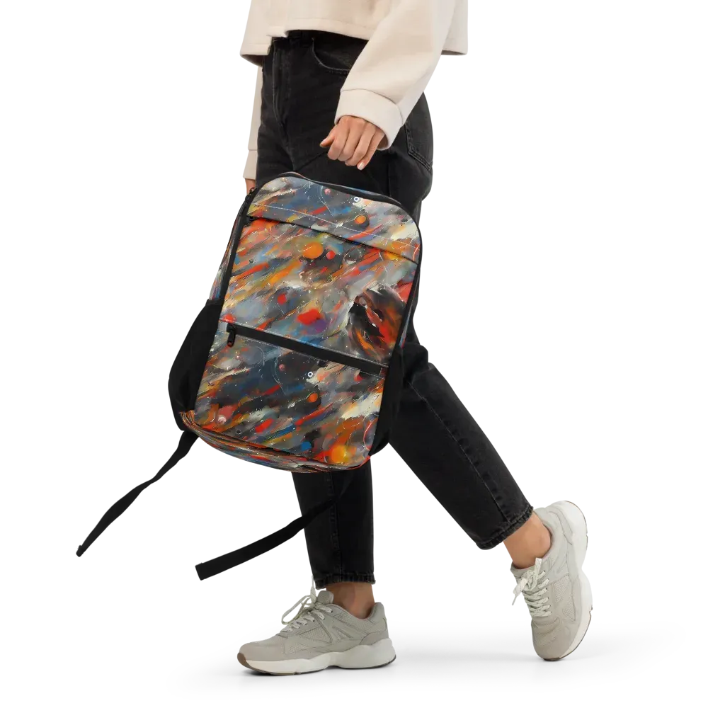 Kohn's Whirl on Utility Backpack — Front