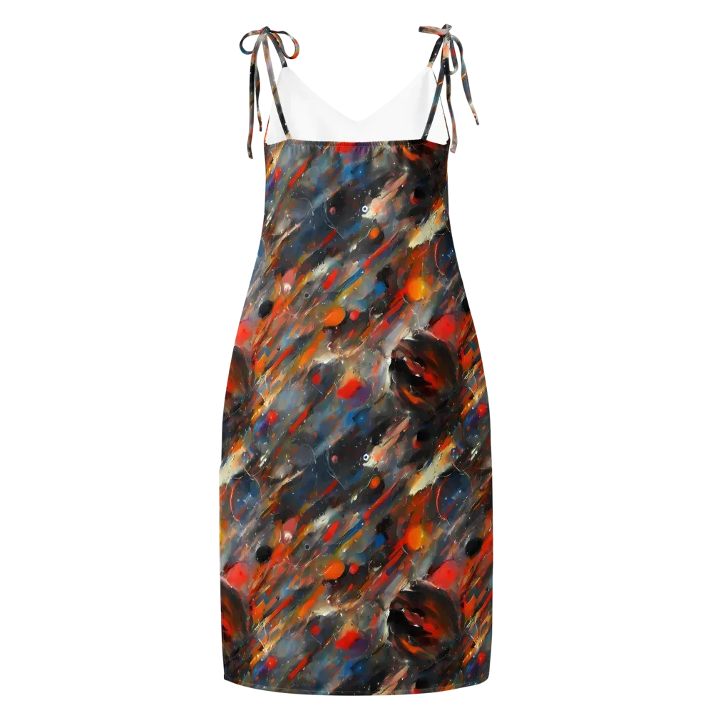 Kohn's Whirl on Slip Dress — Back