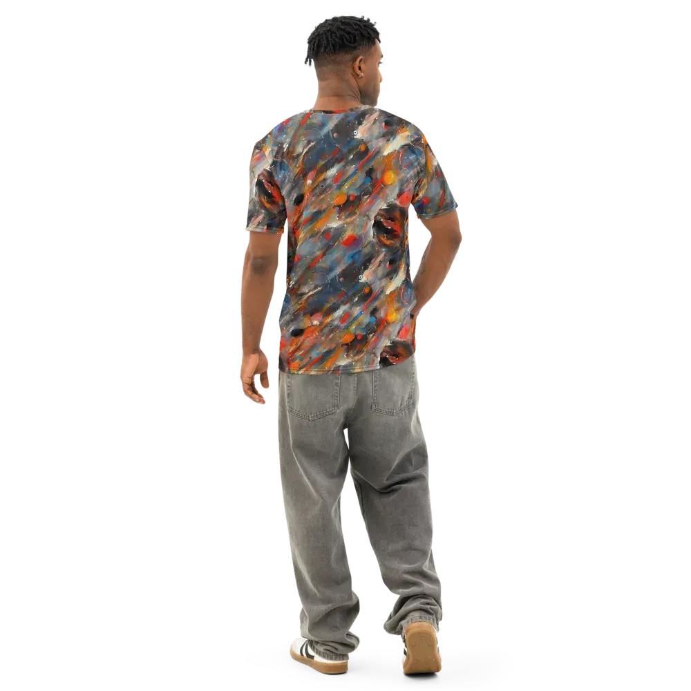 Kohn's Whirl on Men's Cotton Crew Neck T-Shirt — Back