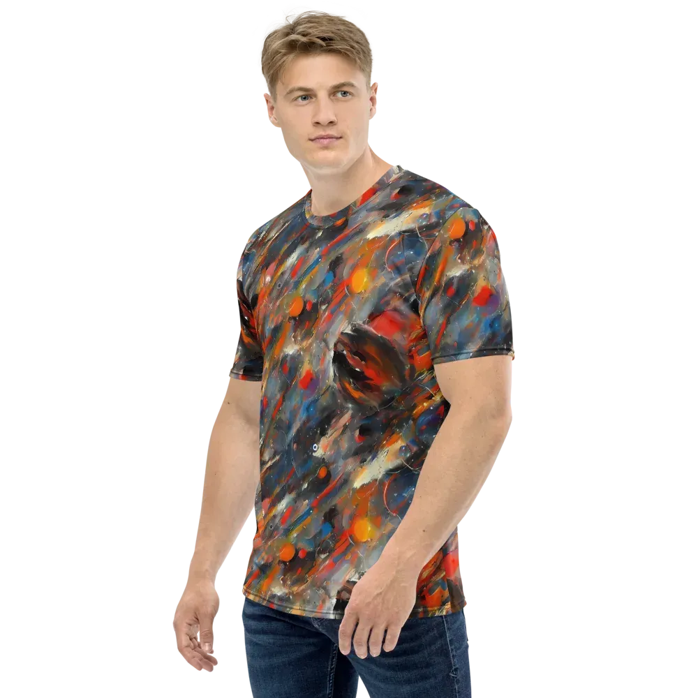 Kohn's Whirl on Men's Crew Neck T-Shirt — Left