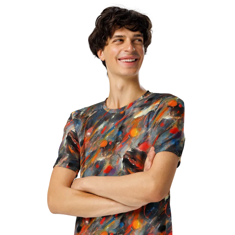 Kohn's Whirl on Men's Crew Neck T-Shirt — Left Front