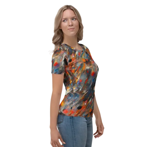 Kohn's Whirl on a Women's Crew Neck T-Shirt