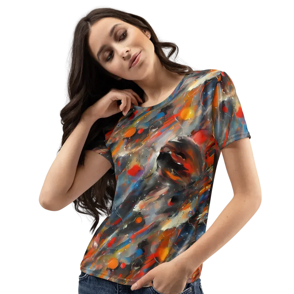 Kohn's Whirl on Women's Crew Neck T-Shirt — Left Front