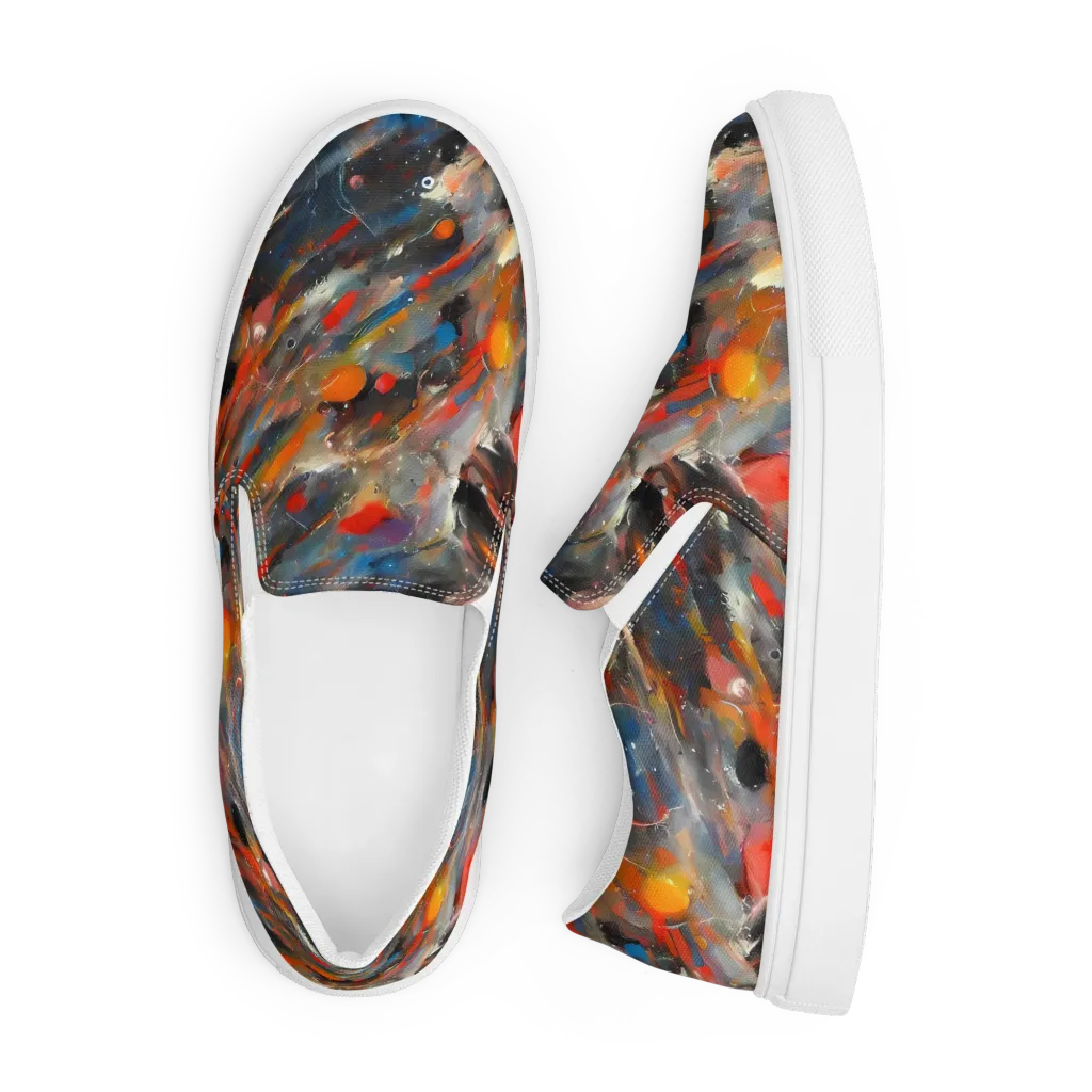 Kohn's Whirl on Men's Slip-On Canvas Shoes — Front