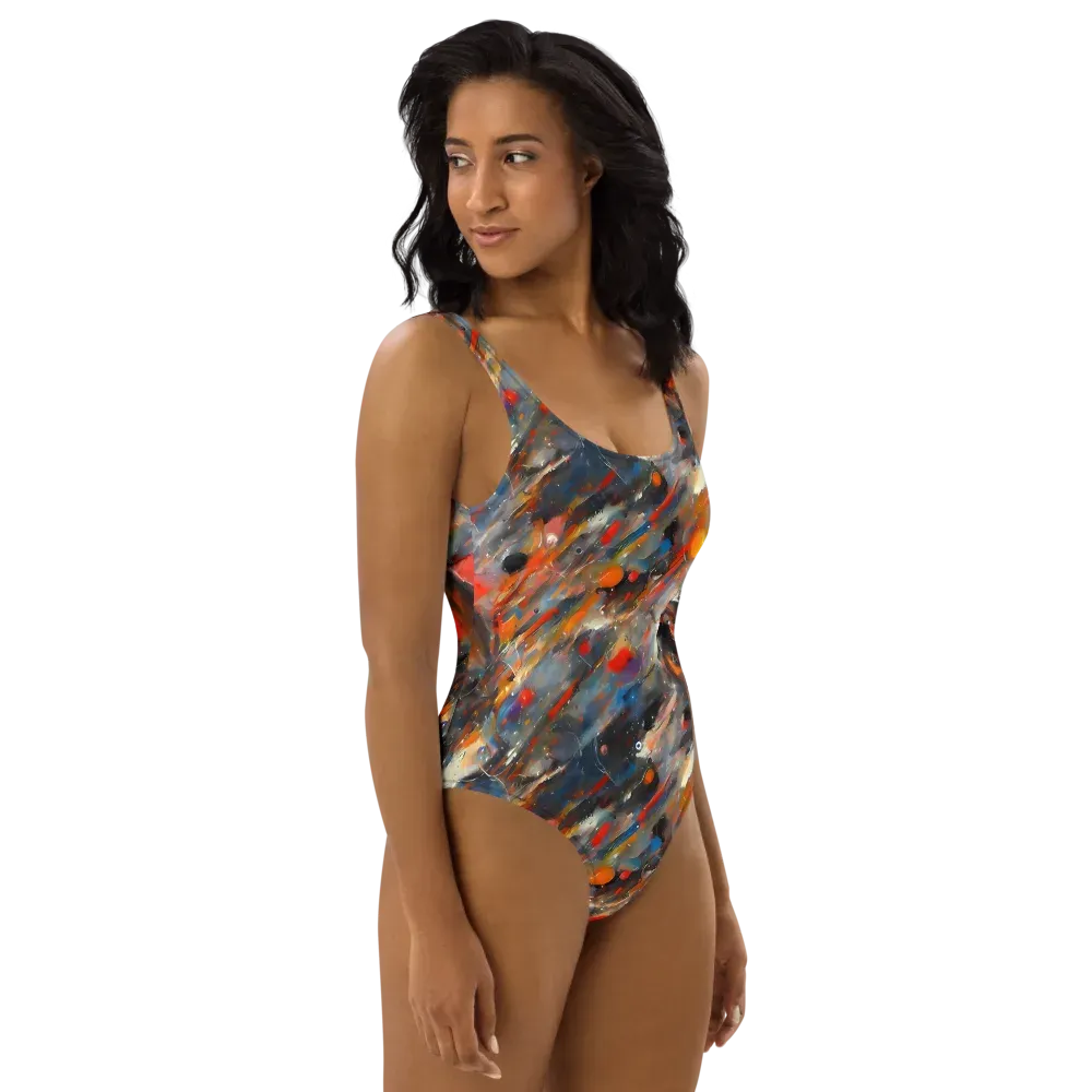 Kohn's Whirl on One-Piece Swimsuit — Right