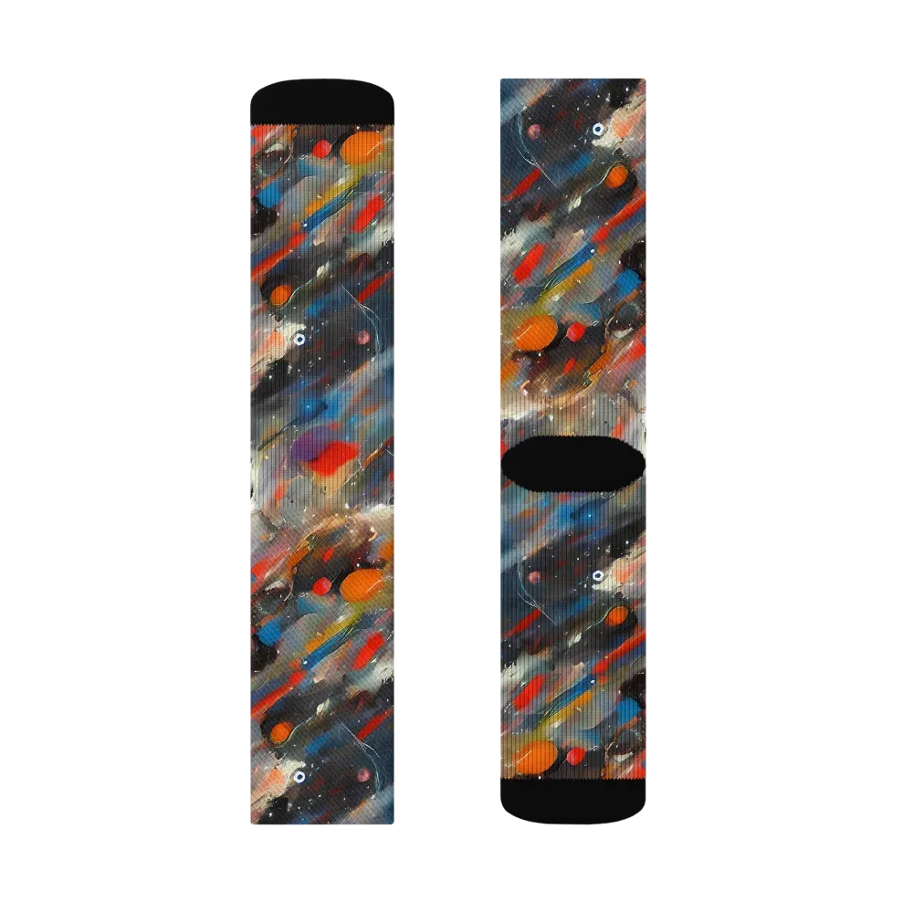 Kohn's Whirl on Socks — Right Sock