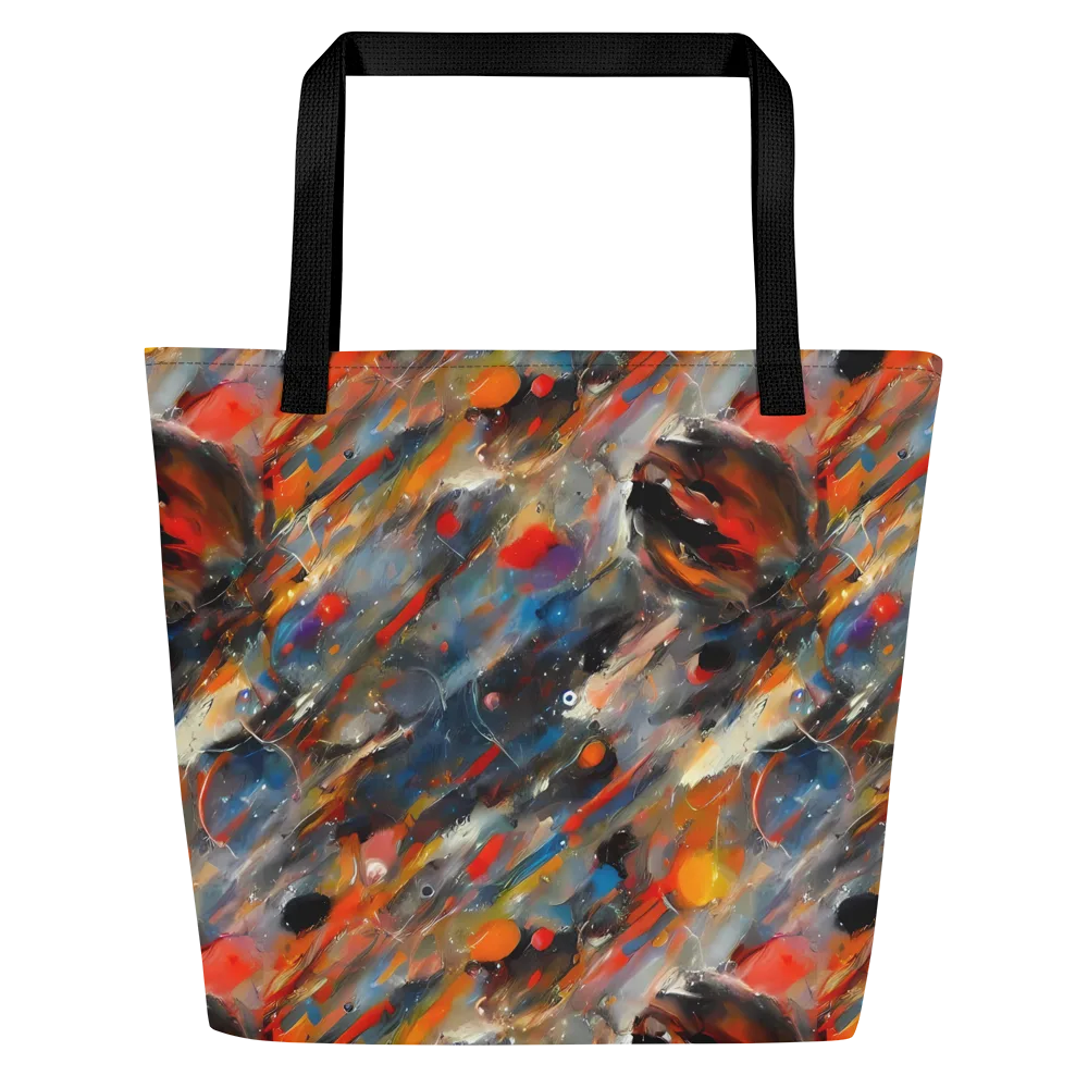 Kohn's Whirl on Large Tote Bag W/ Pocket — Front