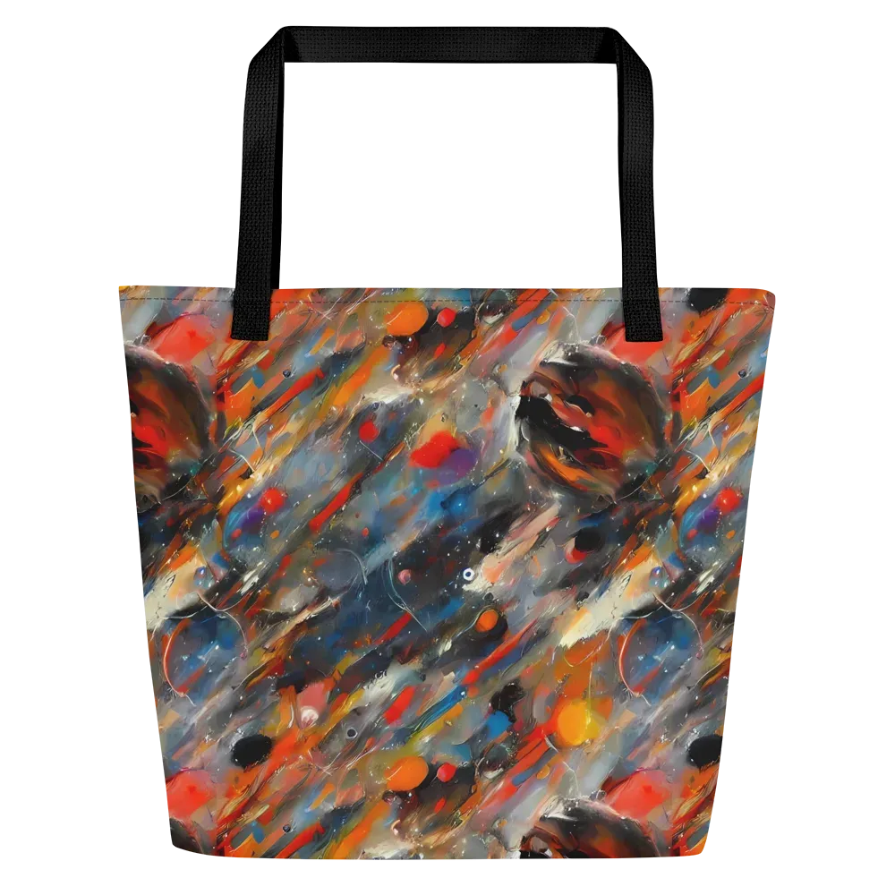 Kohn's Whirl on Large Tote Bag W/ Pocket — Front