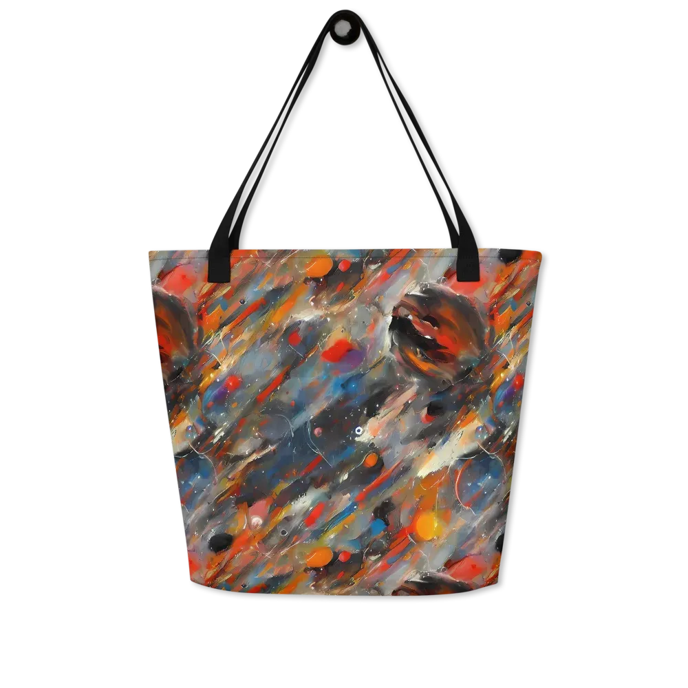 Kohn's Whirl on Large Tote Bag W/ Pocket — Front