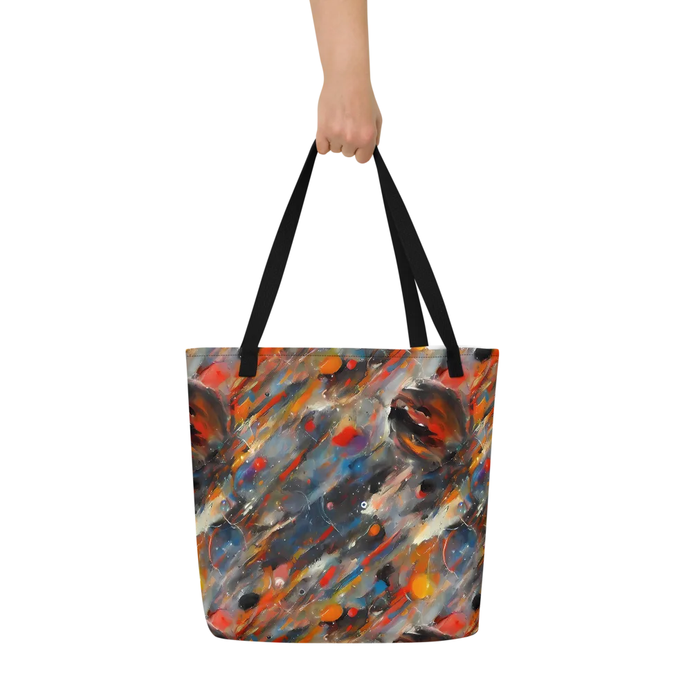 Kohn's Whirl on Large Tote Bag W/ Pocket — Front