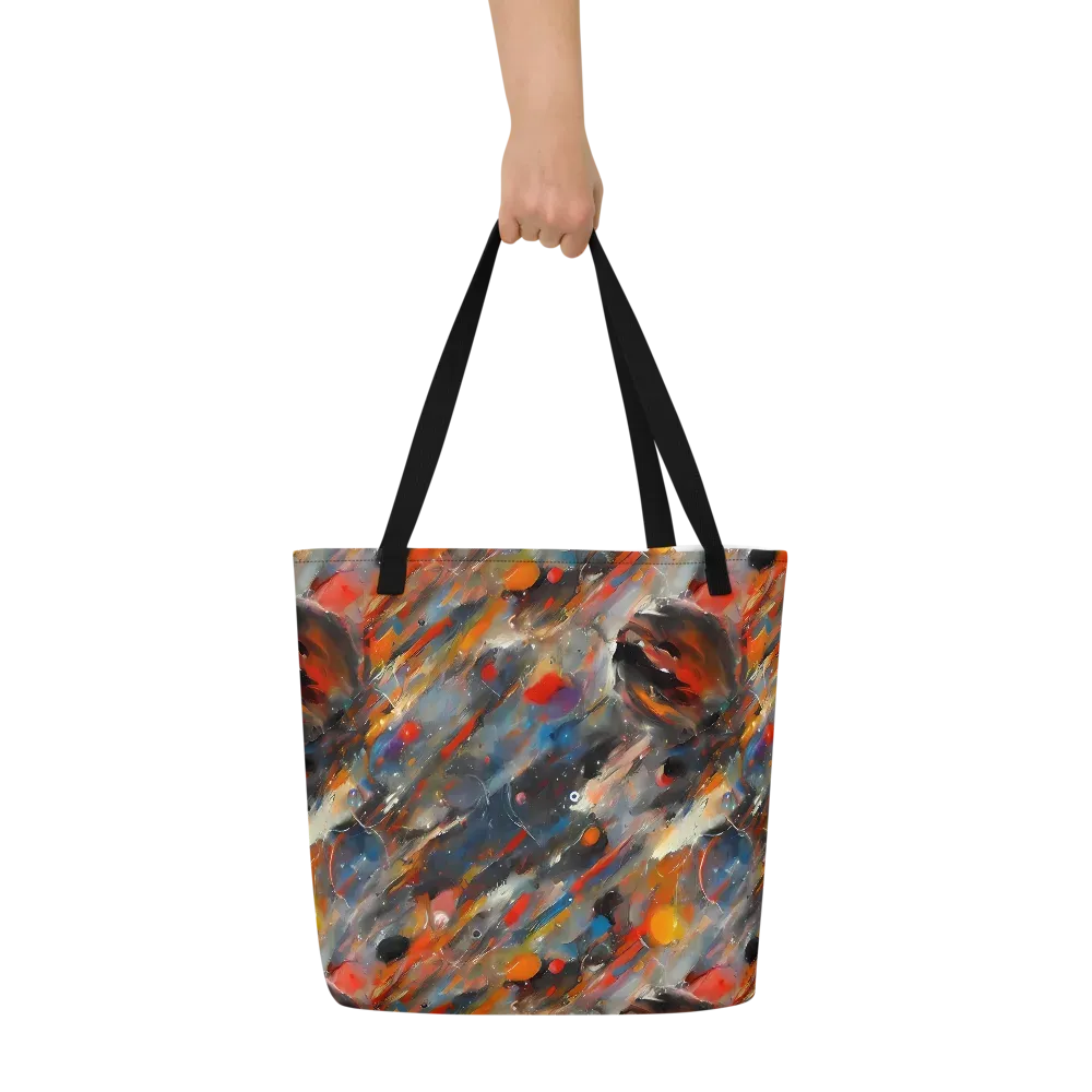 Kohn's Whirl on Large Tote Bag W/ Pocket — Front