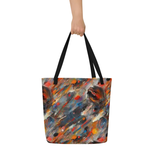Kohn's Whirl on a Large Tote Bag W/ Pocket
