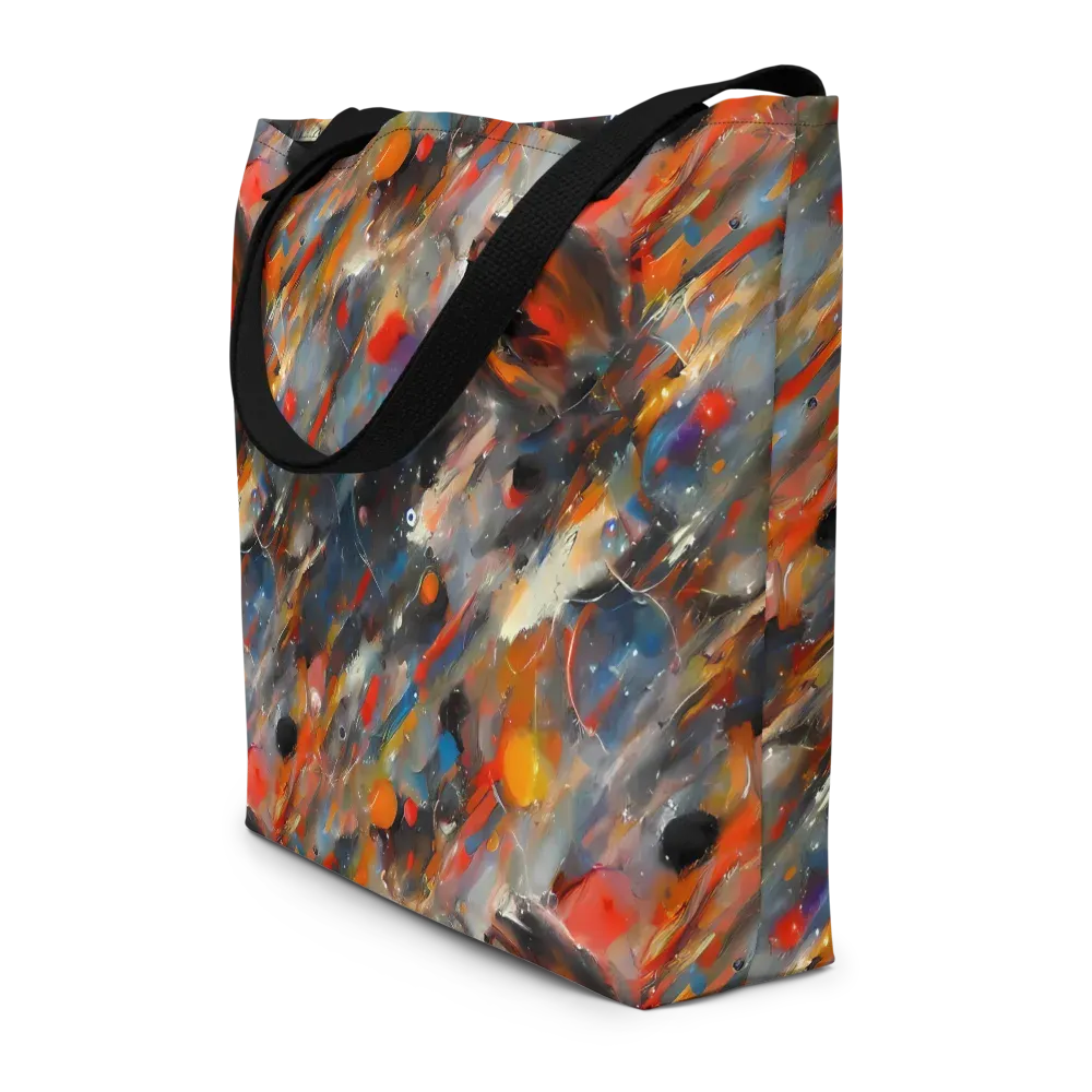 Kohn's Whirl on Large Tote Bag W/ Pocket — Front