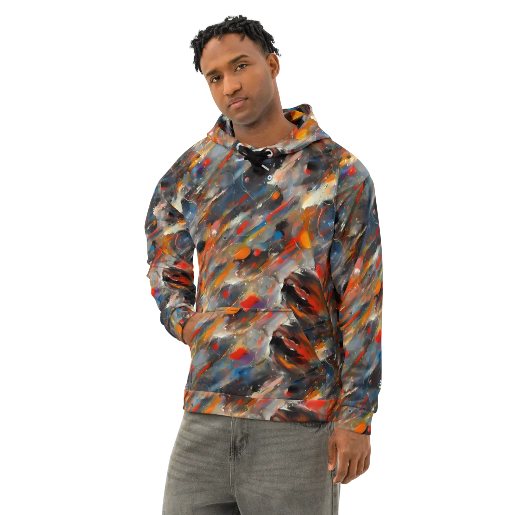 Kohn's Whirl on Cotton Hoodie — Left Front