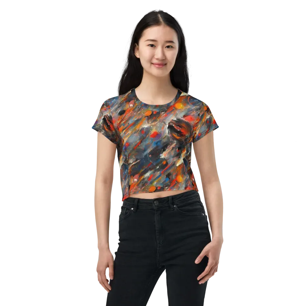 Kohn's Whirl on Crop Tee — Front