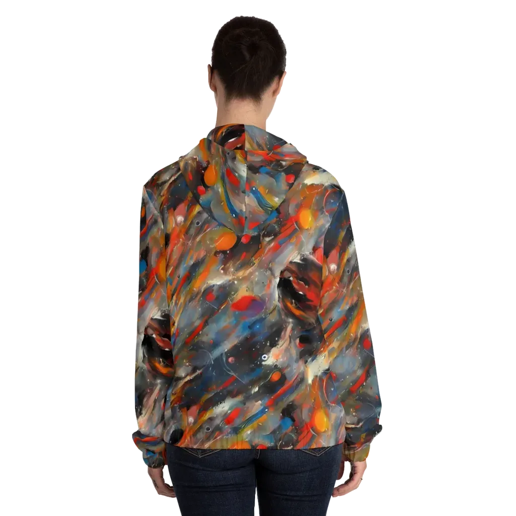 Kohn's Whirl on Women's Full-Zip Hoodie — Back On Person