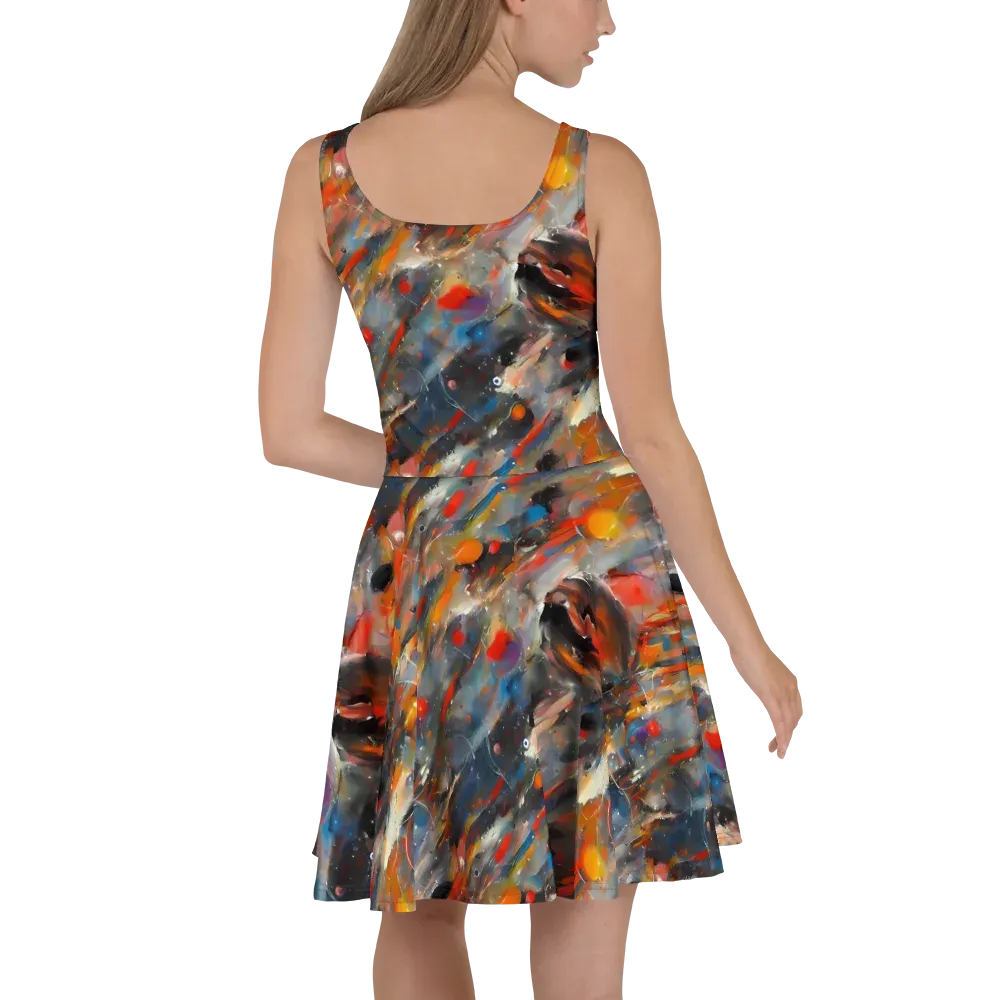 Kohn's Whirl on Skater Dress — Back