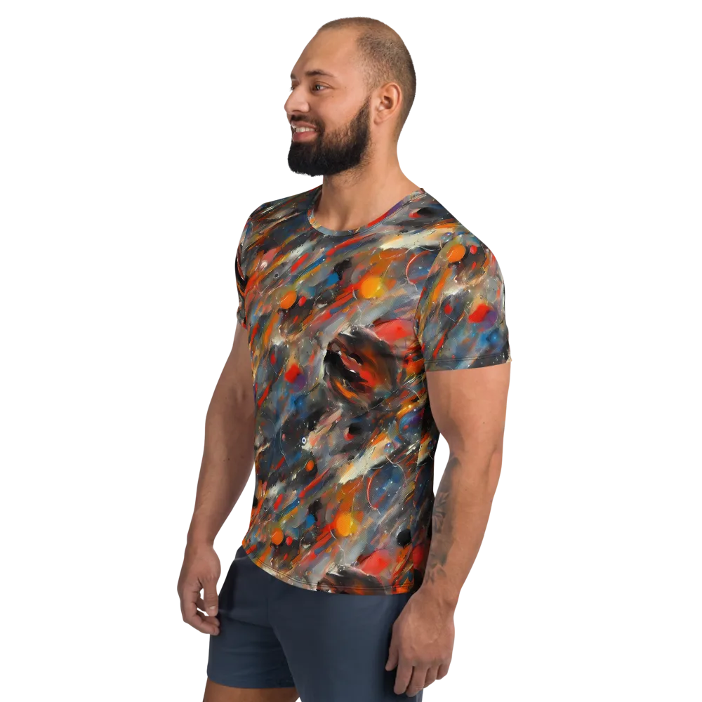 Kohn's Whirl on Men's Athletic T-Shirt — Left