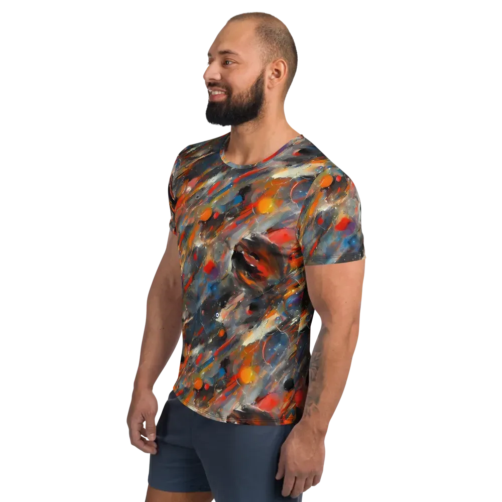 Kohn's Whirl on Men's Athletic T-Shirt — Left