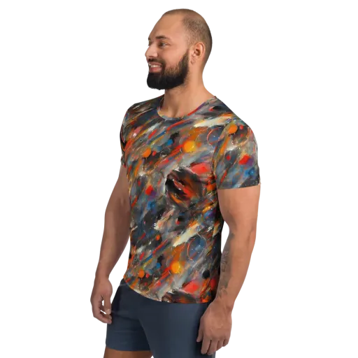 Kohn's Whirl on a Men's Athletic T-Shirt