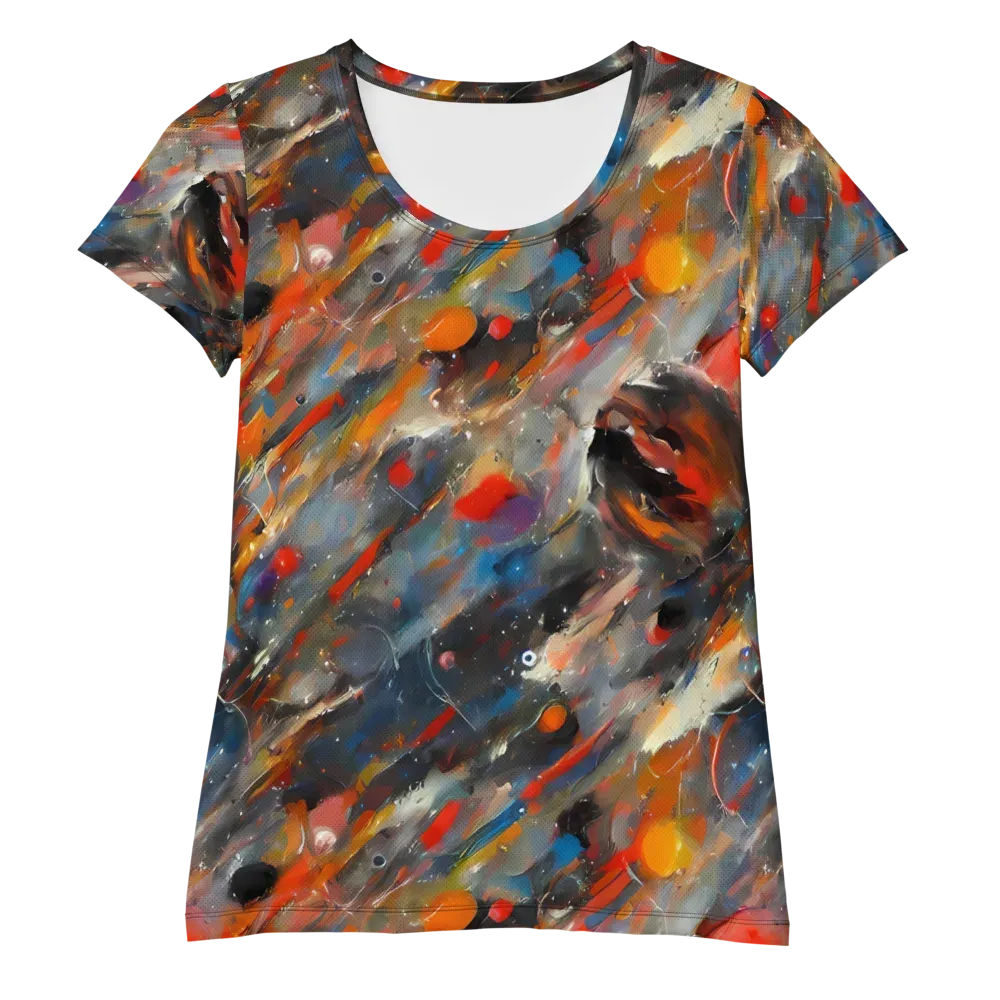 Kohn's Whirl on Women's Athletic T-Shirt — Front