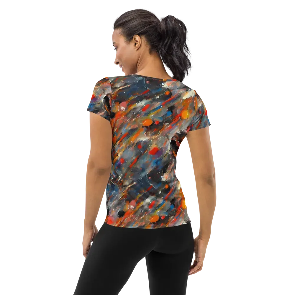 Kohn's Whirl on Women's Athletic T-Shirt — Back