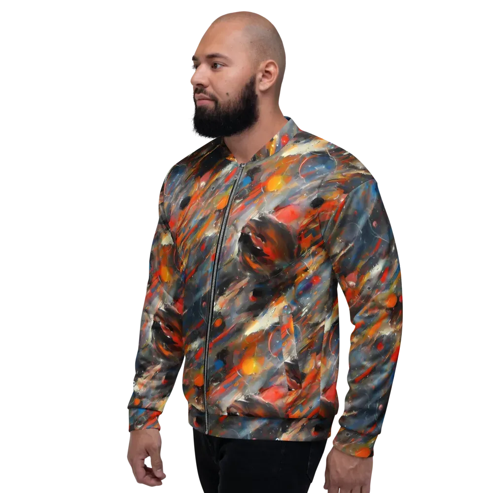 Kohn's Whirl on Bomber Jacket — Left