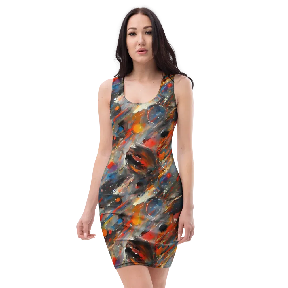 Kohn's Whirl on Bodycon Dress — Front