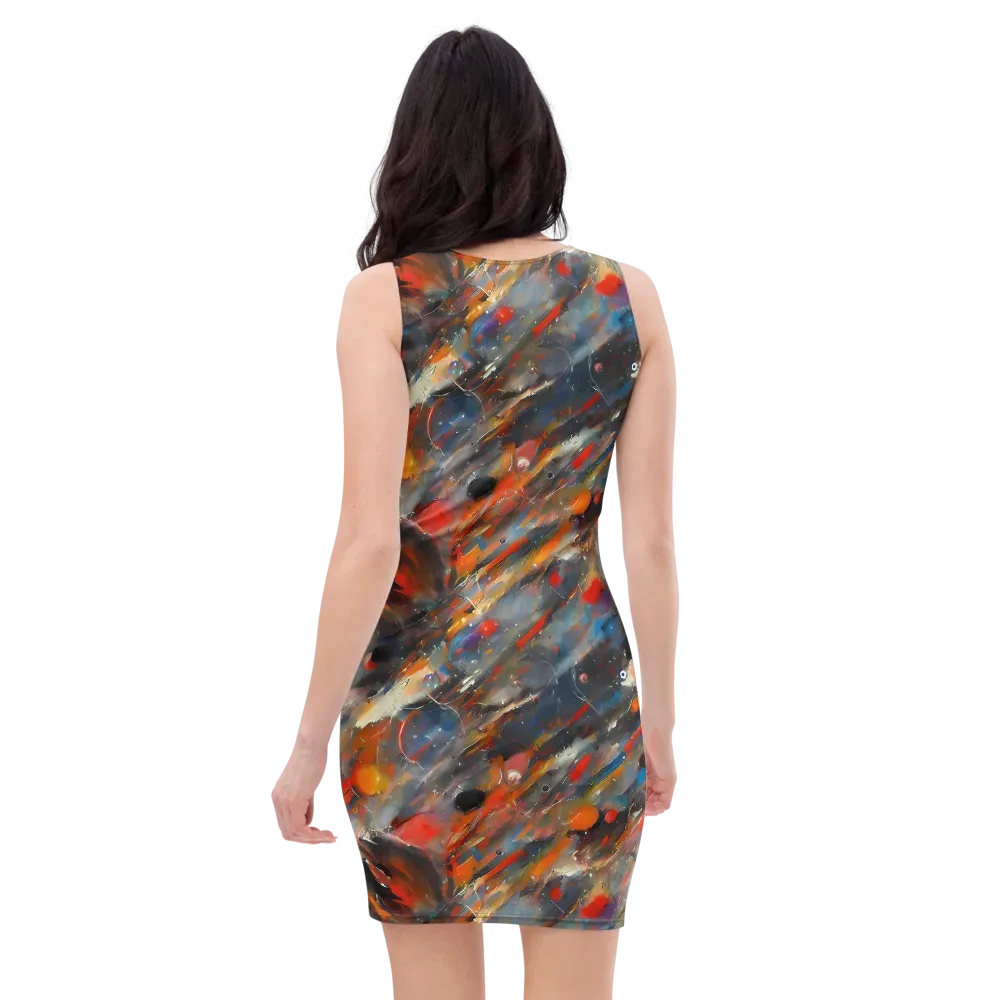 Kohn's Whirl on Bodycon Dress — Back