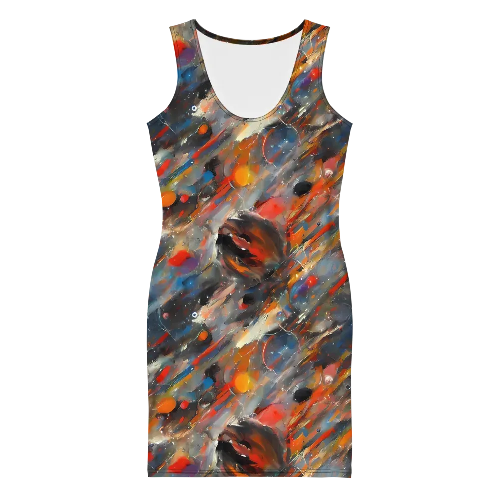 Kohn's Whirl on Bodycon Dress — Front