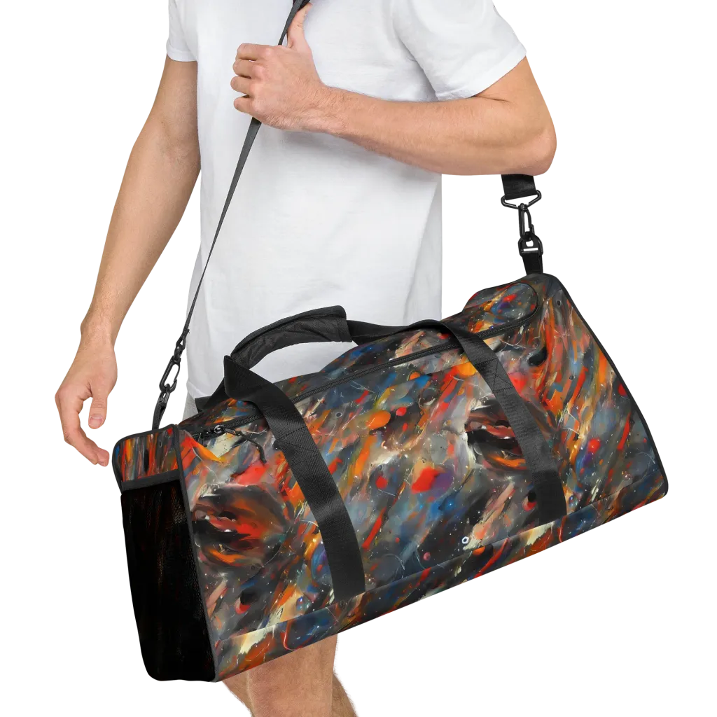 Kohn's Whirl on Duffle Bag — Right Front