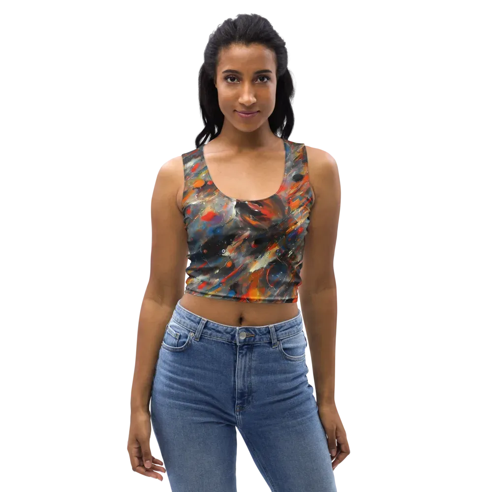 Kohn's Whirl on Crop Top — Front