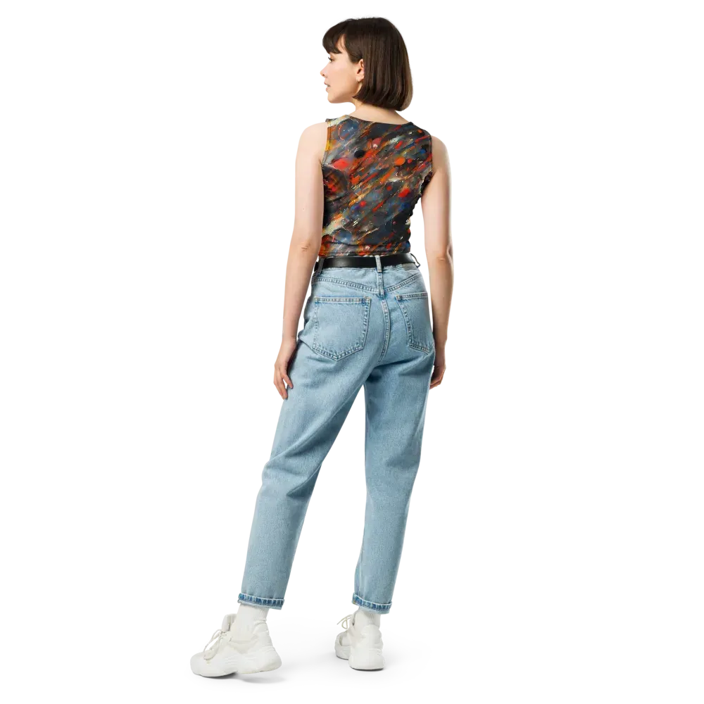 Kohn's Whirl on Crop Top — Back