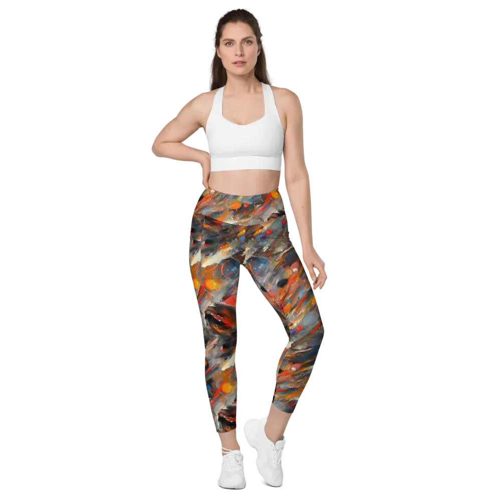 Kohn's Whirl on Leggings with Pockets — Front