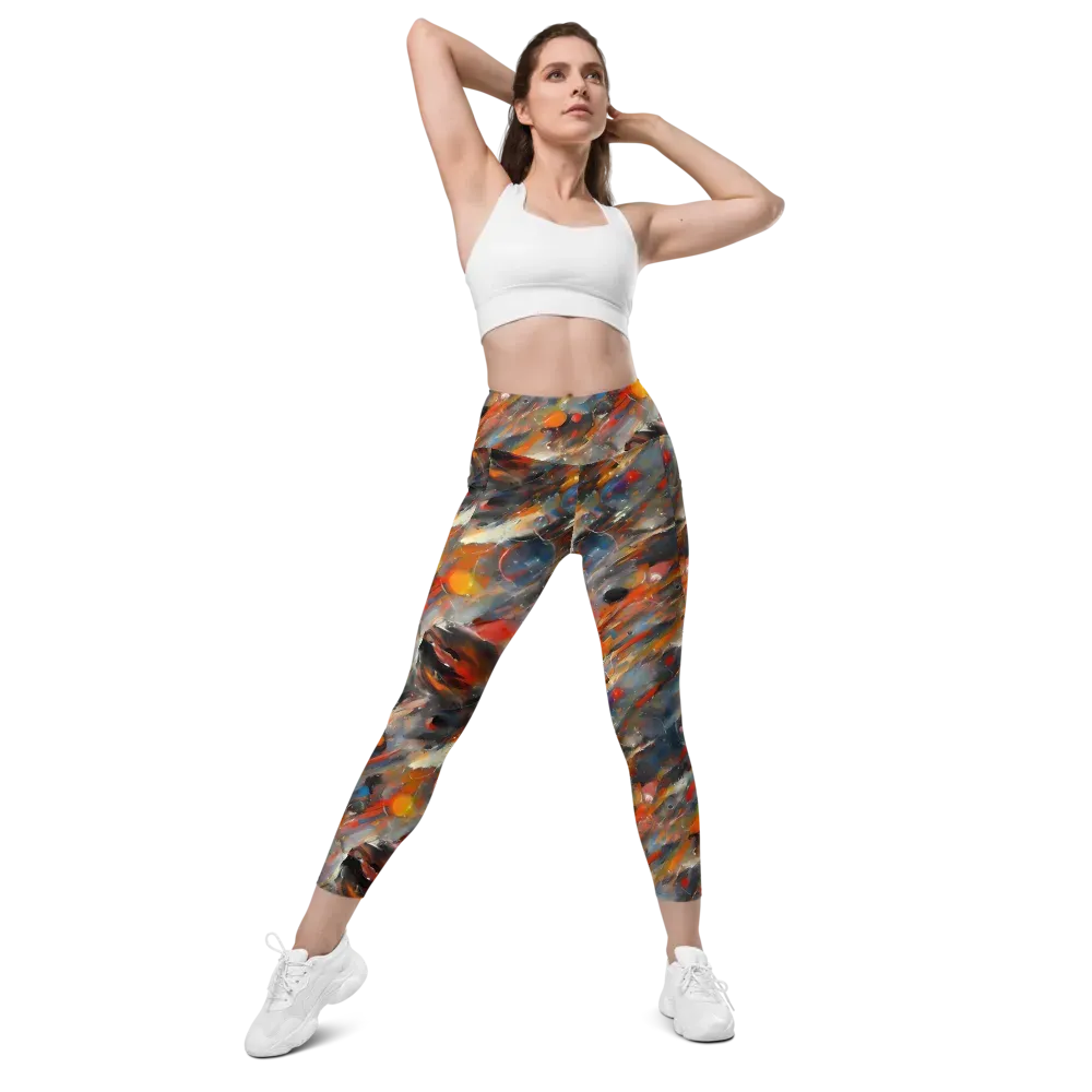 Kohn's Whirl on Leggings with Pockets — Front